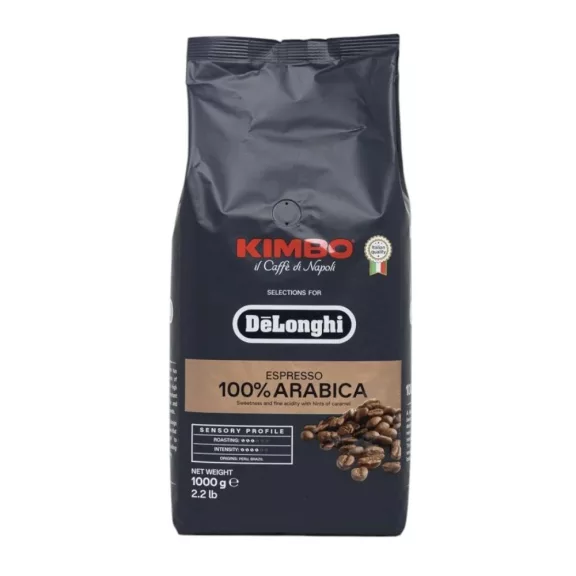 Kávé szemes, 1000g, Kimbo Delonghi Espresso Arabica Kávé szemes, 1000g, Kimbo Delonghi Espresso Arabica