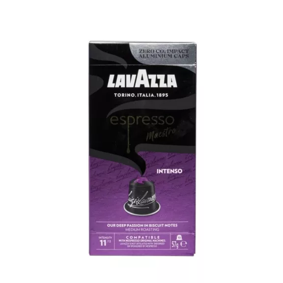 Kávékapszula, Lavazza Nespresso Espresso Maestro Intenso Aluminium 10db kapszula Kávékapszula, Lavazza Nespresso Espresso Maestro Intenso Aluminium 10db kapszula
