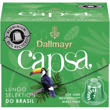   Kávékapszula Nespresso kompatibilis, Dallmayr Crema d Oro Brasil 10db kapszula