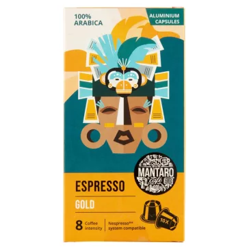   Kávékapszula, Nespresso kompatibilis, Mantaro Espresso Gold, 10db kapszula