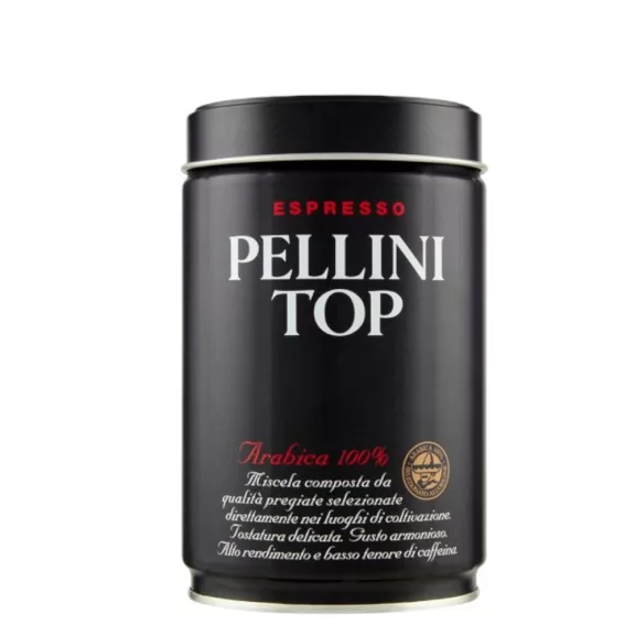 Kávé őrölt, 250g, Pellini TOP Originale 100% arabica, fémdobozos Kávé őrölt, 250g, Pellini TOP Originale 100% arabica, fémdobozos
