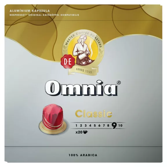 Kávékapszula, Nespresso kompatibilis Omnia Espresso Classic 20db kapszula Kávékapszula, Nespresso kompatibilis Omnia Espresso Classic 20db kapszula