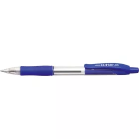   Golyóstoll 0,7mm, kék átlátszó test, Penac CCH-3, írásszín kék