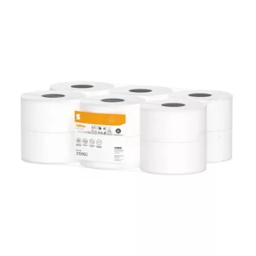   Toalettpapír 3 rétegű közületi átmérő: 19 cm 480 lap/120 m/tekercs 12 tekercs/karton Satino Wepa Comfort fehérített