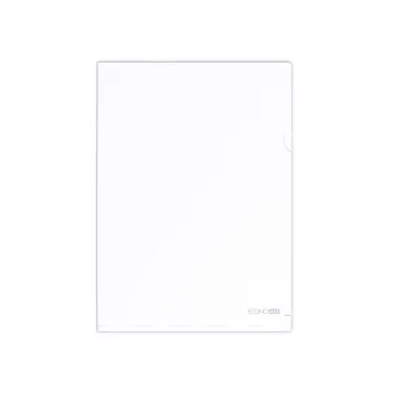   Genotherm 'L' A4, PP 180 micron fényes, víztiszta,  Economix fehér  10db/csomag