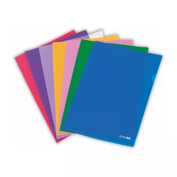   Genotherm 'L' A4, PP 180 micron fényes, víztiszta, Economix vegyes színek 10db/csomag