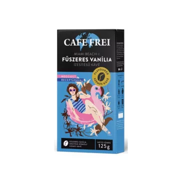   Kávé szemes, 125g, Cafe Frei Miami beach-i vanília fahéjjal ízesítéssel