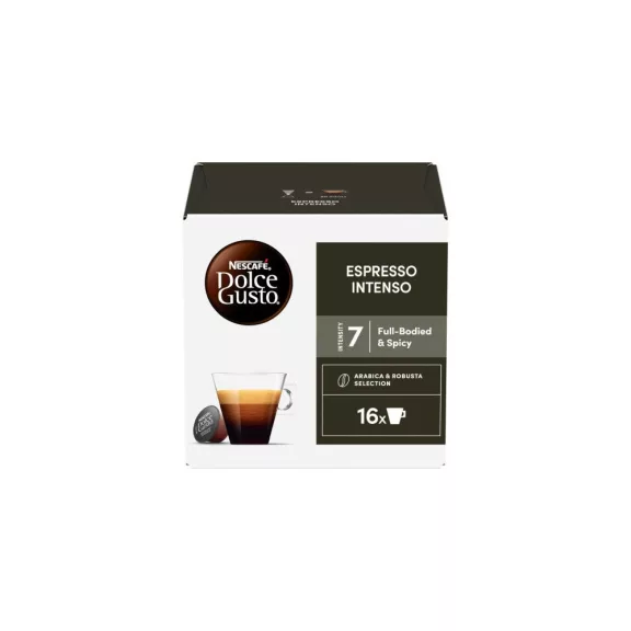Kávékapszula, Nescafé Dolce Gusto Espresso Intenso 16db kapszula Kávékapszula, Nescafé Dolce Gusto Espresso Intenso 16db kapszula