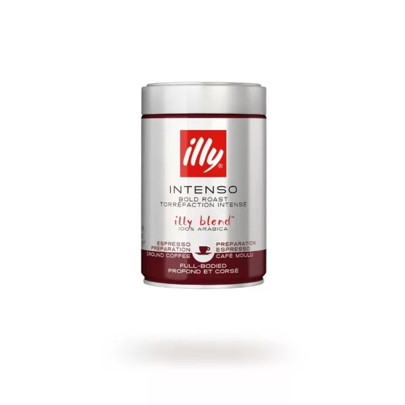 Kávé őrölt, 250g, Illy Intenso, fémdobozos Kávé őrölt, 250g, Illy Intenso, fémdobozos