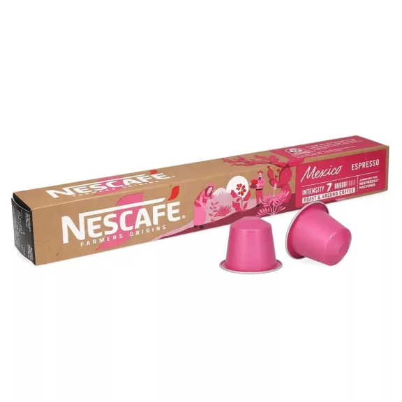 Kávékapszula, Nespresso kompatibilis, Nescafé Mexico Espresso, 10db kapszula Kávékapszula, Nespresso kompatibilis, Nescafé Mexico Espresso, 10db kapszula