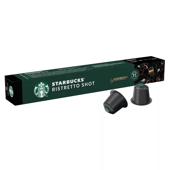 Kávékapszula, Nespresso kompatibilis, Starbucks Ristretto Shot, 10db kapszula Kávékapszula, Nespresso kompatibilis, Starbucks Ristretto Shot, 10db kapszula