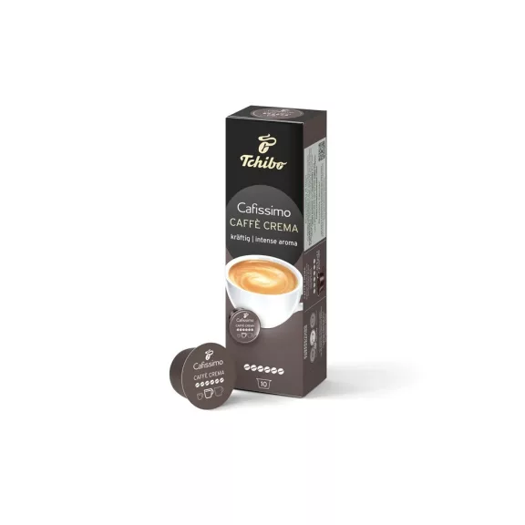 Kávékapszula, Tchibo Cafissimo Caffe Crema Kraftig Intense Aroma 10 db kapszula Kávékapszula, Tchibo Cafissimo Caffe Crema Kraftig Intense Aroma 10 db kapszula