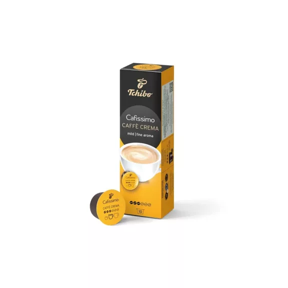 Kávékapszula, Tchibo Cafissimo Coffee Crema Mild 10 db kapszula Kávékapszula, Tchibo Cafissimo Coffee Crema Mild 10 db kapszula