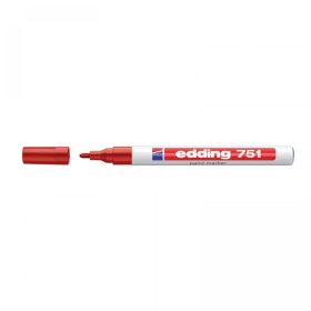 Lakkmarker 1-2mm, kerek Edding 751 piros