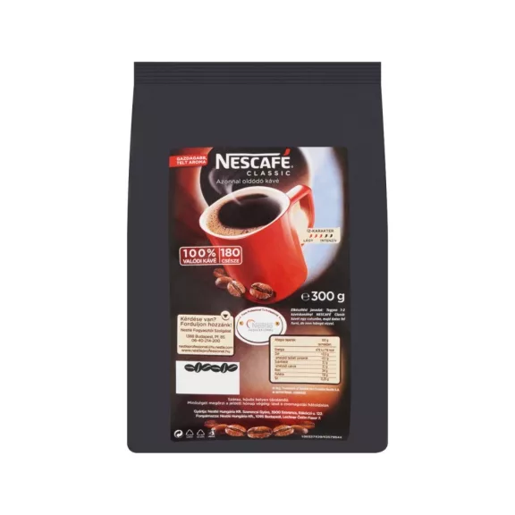 Kávé Instant 300g utántöltő Nescafé Classic Kávé Instant 300g utántöltő Nescafé Classic
