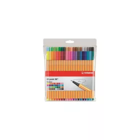   Rostirón, tűfilc készlet, 0,4mm, 8840 Stabilo Point 88, 40 klf. szín