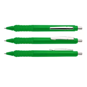   Golyóstoll nyomógombos 0,8mm, műanyag zöld test Apollo K, írásszín zöld