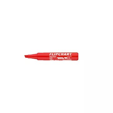Flipchart marker vízbázisú 1-4mm, vágott Artip 12 piros