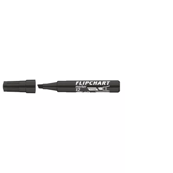 Flipchart marker vízbázisú 1-4mm, vágott Artip 12 fekete Flipchart marker vízbázisú 1-4mm, vágott Artip 12 fekete