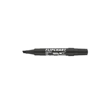 Flipchart marker vízbázisú 1-4mm, vágott Artip 12 fekete