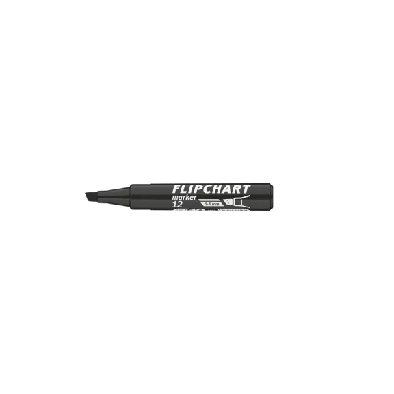 Flipchart marker vízbázisú 1-4mm, vágott Artip 12 fekete Flipchart marker vízbázisú 1-4mm, vágott Artip 12 fekete
