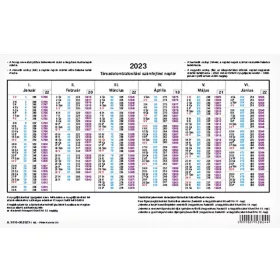 TB számfejtési naptár A.3516-38/2026