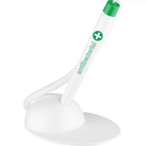 Ügyféltoll antibakteriális T-PEN Ico fehér/zöld test, írásszín kék Ügyféltoll antibakteriális T-PEN Ico fehér/zöld test, írásszín kék