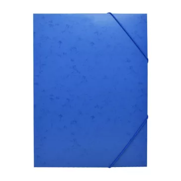   Gumis mappa A4, festett prespán mintás karton Bluering® kék