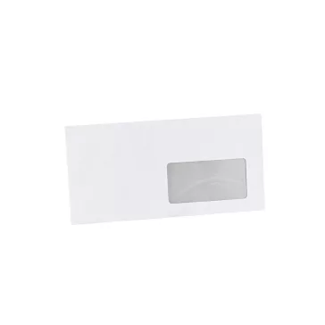  Boríték LA4 enyvezett bélésnyomott jobb ablakos 45x90mm 110 × 220mm J28A20 Bluering® fehér