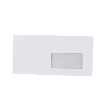   Boríték LA4 enyvezett bélésnyomott jobb ablakos 45x90mm 110 × 220mm J28A20 Bluering® fehér