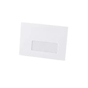   Boríték LC/6 szilikonos bélésnyomott jobb ablakos 35x90mm 114x162mm J28A20 Bluering® fehér