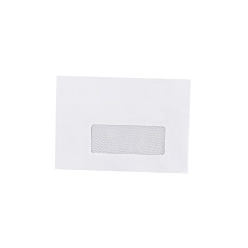 Boríték LC/6 enyvezett bélésnyomott jobb ablakos 35x90mm 114x162mm J28A20 Bluering® fehér