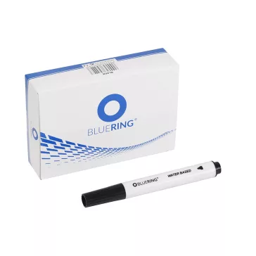   Flipchart marker rostirón vizes kerek végű 3mm, Bluering® fekete