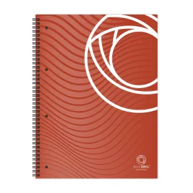   Spirálfüzet A4, 80lap, perforált lyukasztott Bluering® kockás