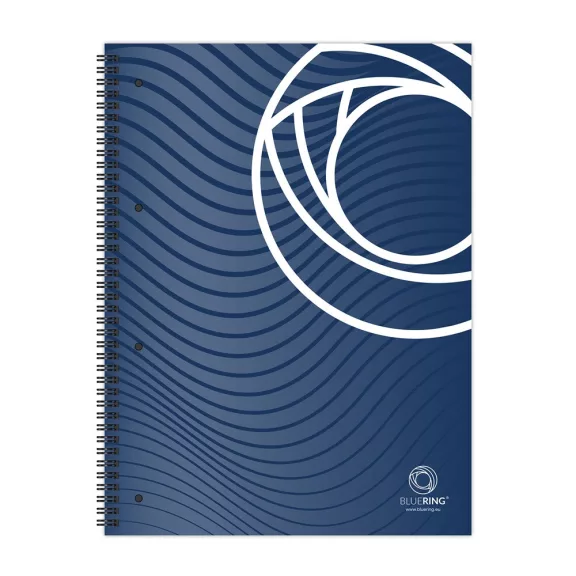 Spirálfüzet A4, 80lap, perforált lyukasztott Bluering® vonalas Spirálfüzet A4, 80lap, perforált lyukasztott Bluering® vonalas
