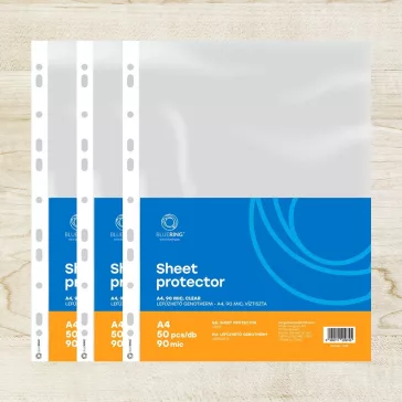   Genotherm lefűzhető, A4, 90 micron víztiszta Bluering® 50 db/csomag