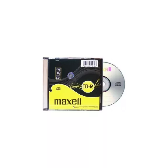 CD-R80 Maxell CD lemez 52x Slim tok CD-R80 Maxell CD lemez 52x Slim tok