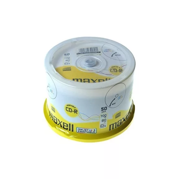 CD-R80 52x nyomtatható 50 db/henger Maxell CD-R80 52x nyomtatható 50 db/henger Maxell