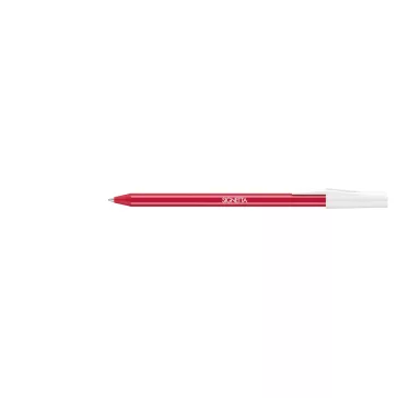 Golyóstoll 0,7mm, kupakos, Ico Signetta, írásszín piros
