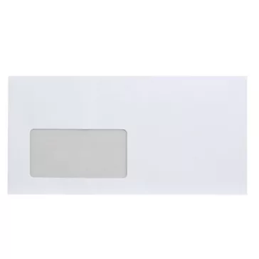   Boríték LA4 szilikonos bélésnyomott bal ablak 45x90mm 110×220mm B20A15 Bluering® fehér