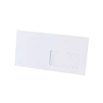   Boríték LA4 szilikonos bélésnyomott jobb ablak 45x90mm 110×220mm J20A15 Bluering® fehér