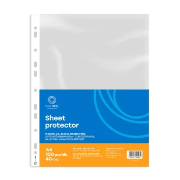   Genotherm lefűzhető, A4, 40 micron narancsos Bluering® 100 db/csomag