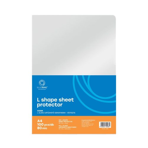 Genotherm 'L' A4, 80 micron víztiszta Bluering® 100 db/csomag,