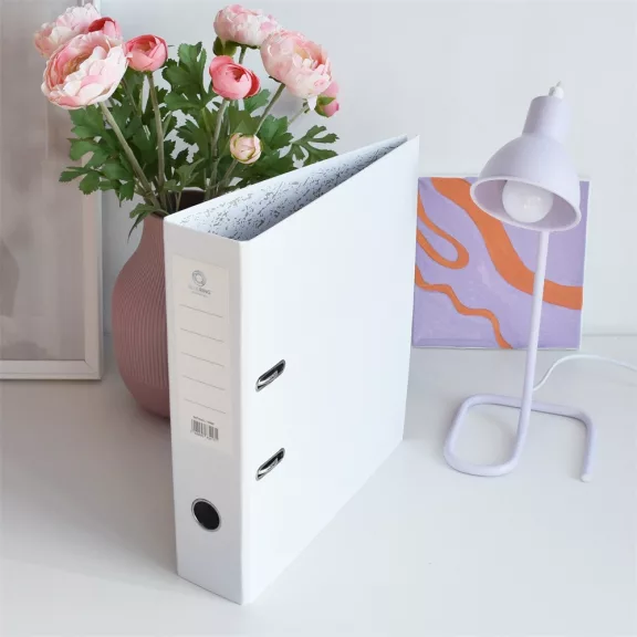 Iratrendező A4, 7,5cm,lapraszerelt, Bluering® Smart fehér