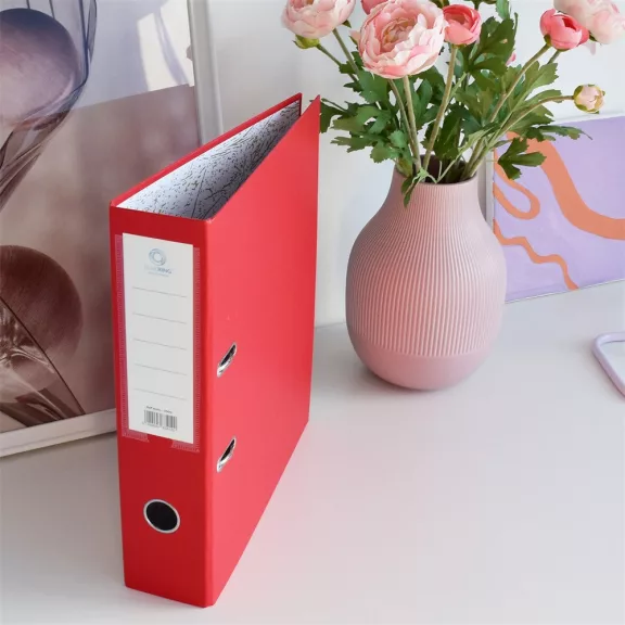 Iratrendező A4, 7,5cm,lapraszerelt, Bluering® Smart piros