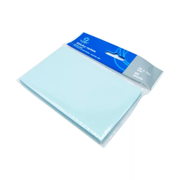 Jegyzettömb öntapadó, 76x127mm, 80lap, Bluering® , pasztellkék Jegyzettömb öntapadó, 76x127mm, 80lap, Bluering® , pasztellkék
