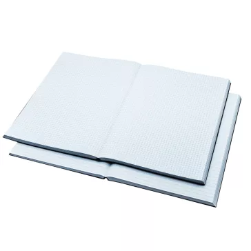   Beírókönyv A4, 200lap fekete PVC borító, Bluering® kockás