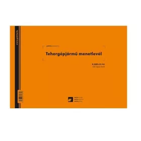   Tehergépjármű menetlevél A5, 100 lapos D.GEPJ.21/5 Bluering®
