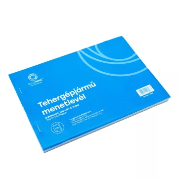   Tehergépjármű menetlevél A5, 100 lapos D.GEPJ.21/5 Bluering®