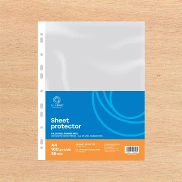   Genotherm lefűzhető A4, 35 micron narancsos 100 db/csomag Bluering®
